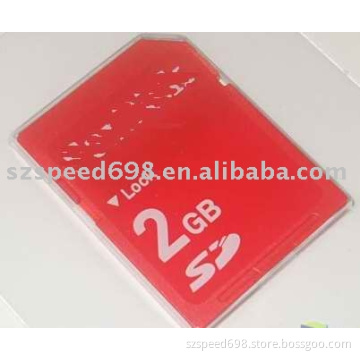 Red color SD 2GB card